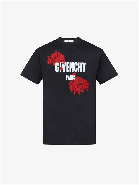 givenchy rose print t shirt|Givenchy roses.